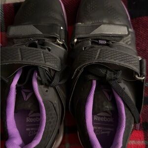 Reebok Women's Black and Purple Athletic Shoes